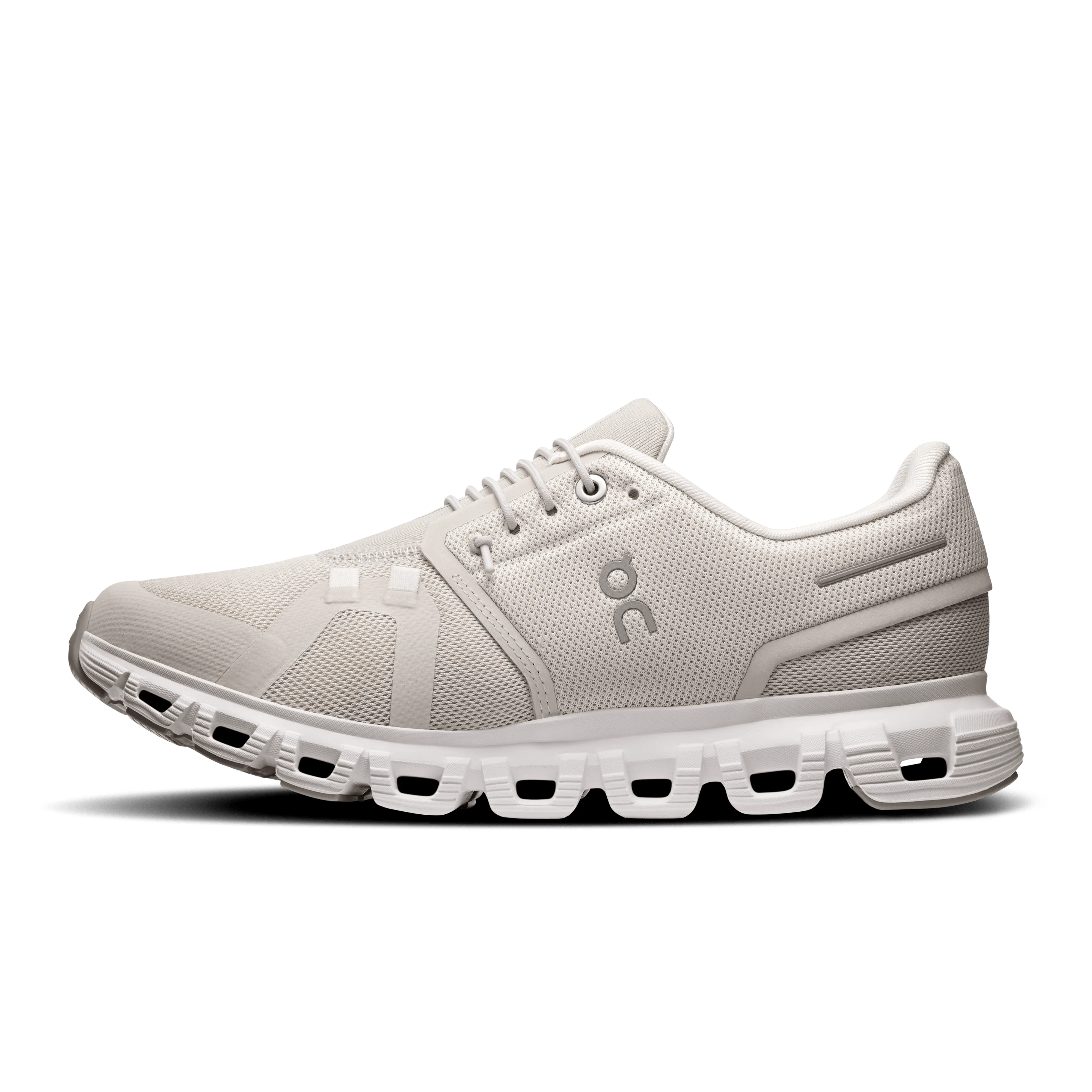 On Cloud Women's Cloud 6 Running Shoes- Pearl/ White - Image 4
