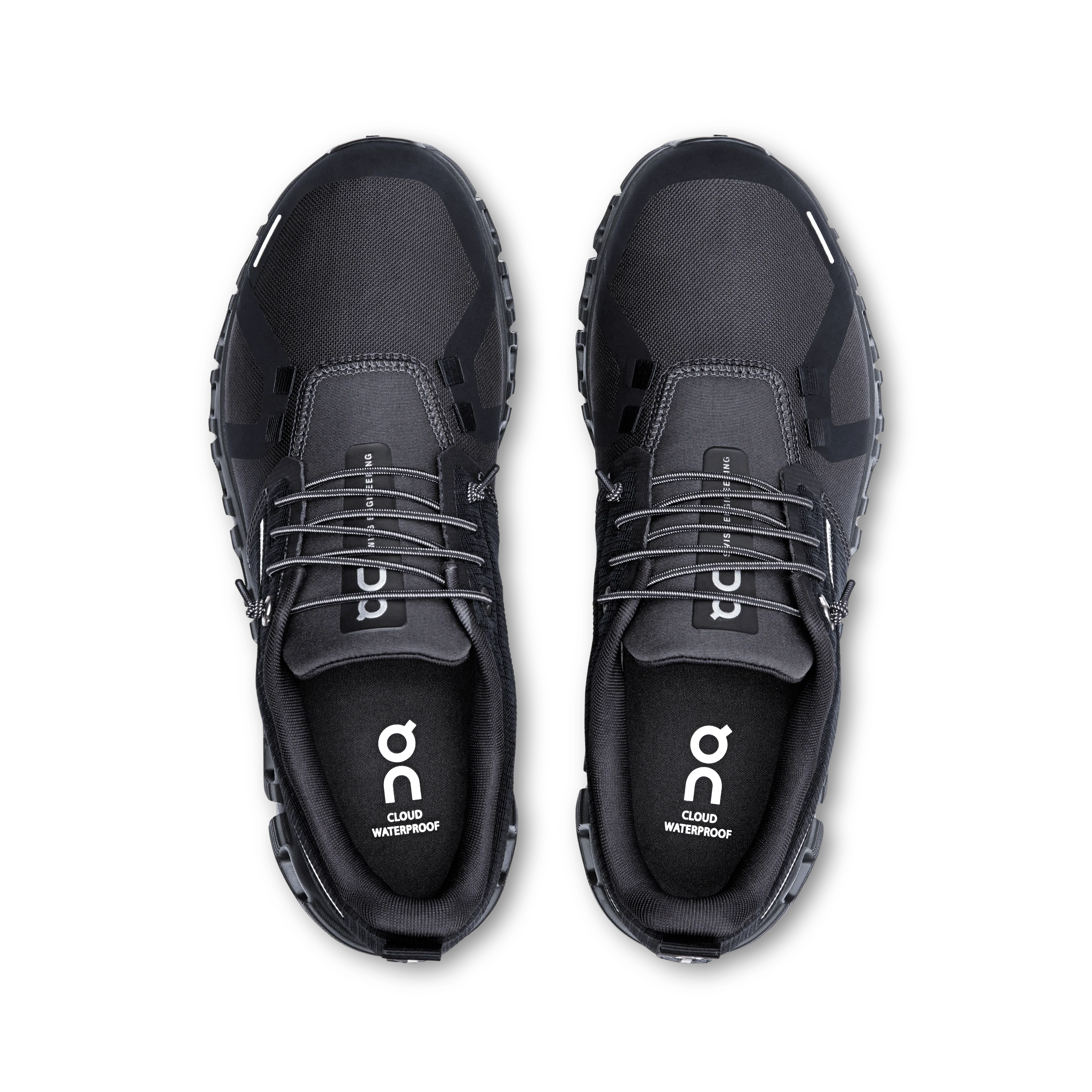 On Cloud Women's Cloud 6 Waterproof Running Shoes- Black - Image 4