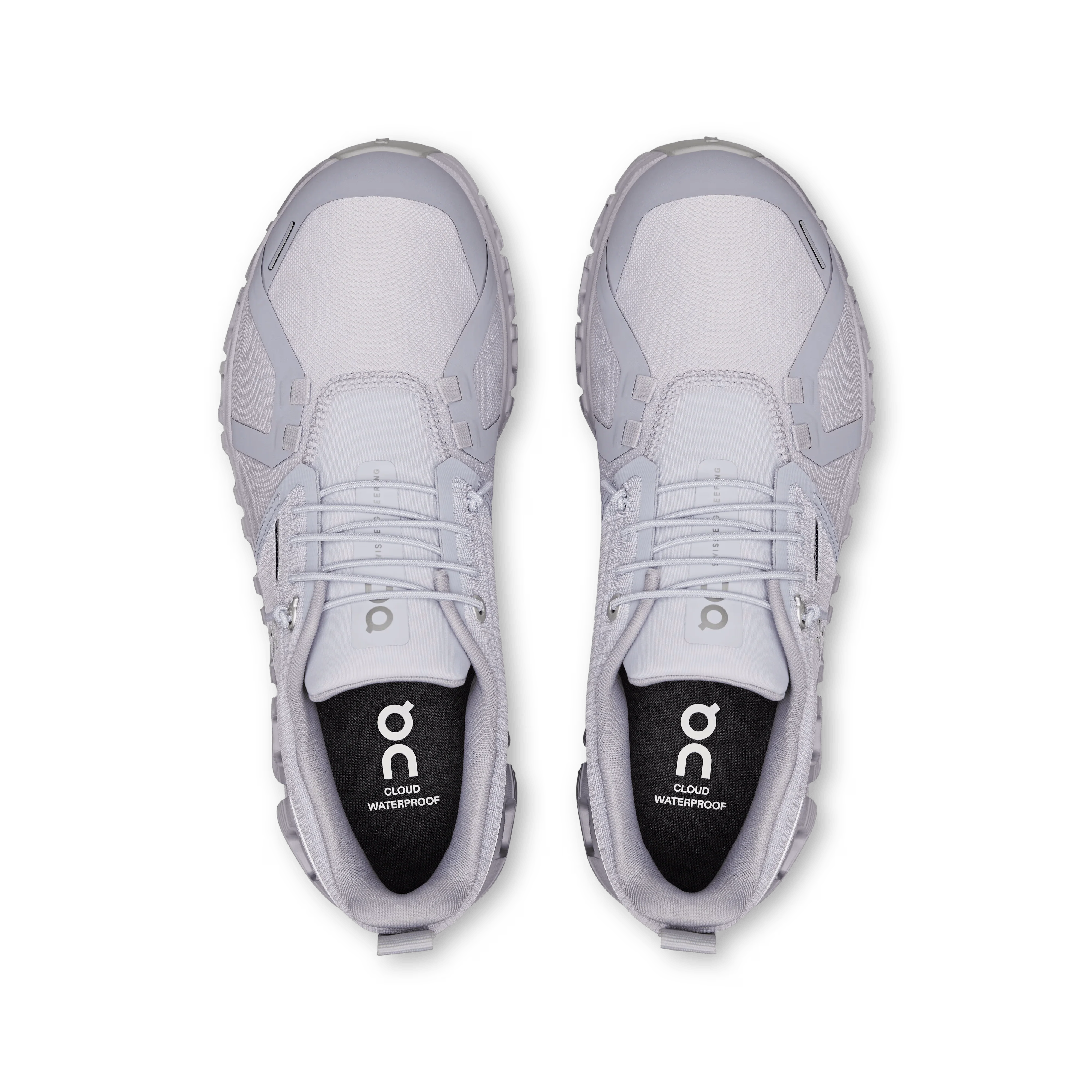 On Cloud Women's Cloud 6 Waterproof Running Shoes- Nimbus/ Lilac - Image 2