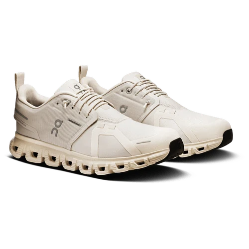 On Cloud Women's Cloud 6 Waterproof Running Shoes- Pearl/ Cream - Image 3