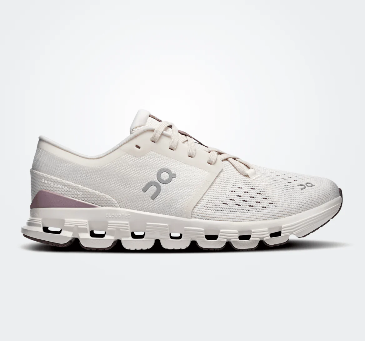 On Cloud Women's Cloud X4 Running Shoes- Ivory/ Heron