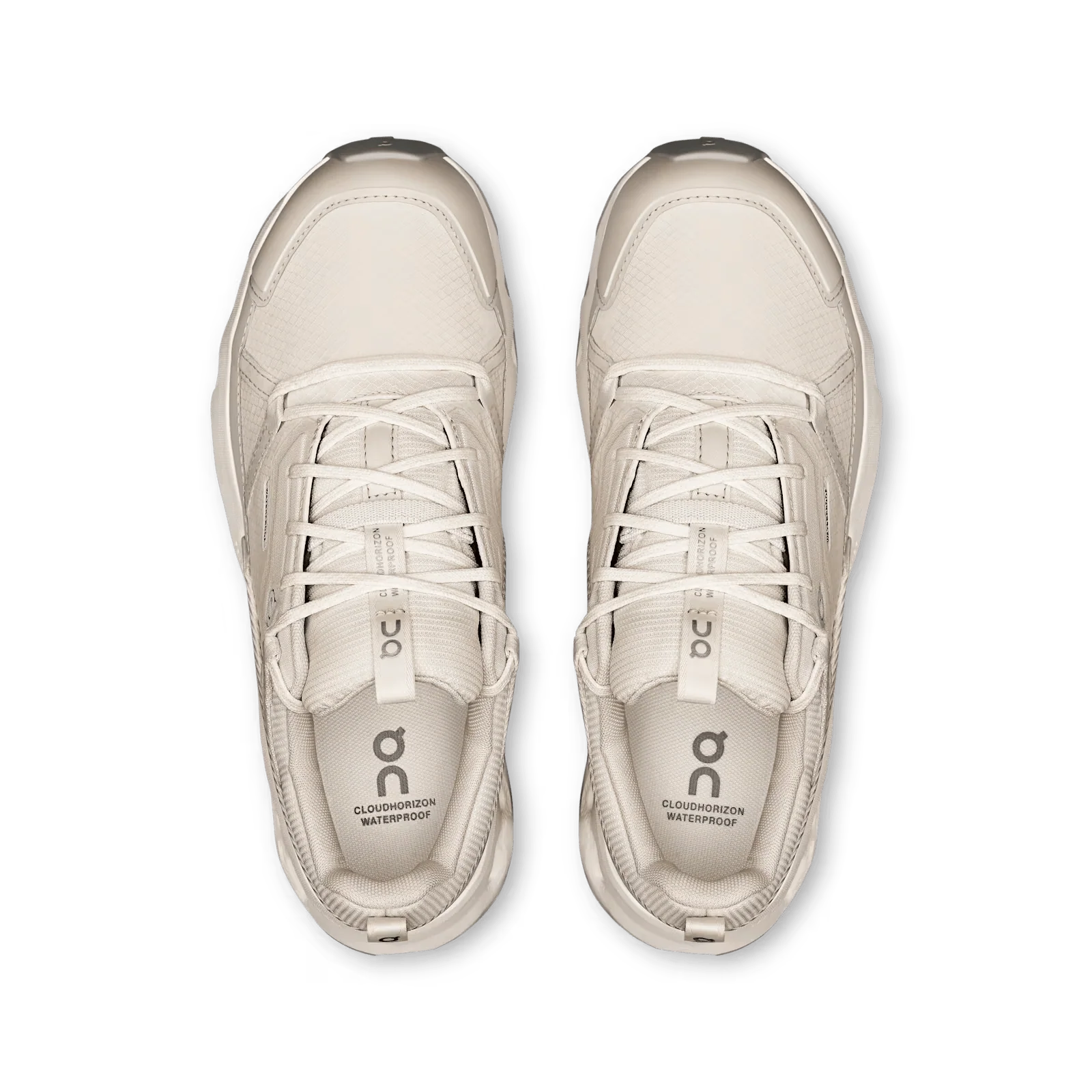 On Cloud Women's Cloudhorizon Waterproof Hiking Shoes- Ivory/ Ice - Image 2