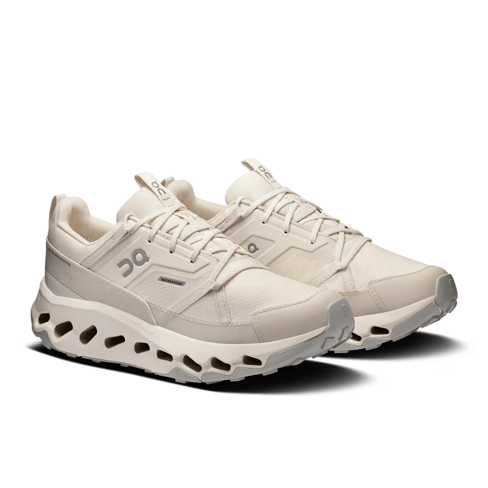 On Cloud Women's Cloudhorizon Waterproof Hiking Shoes- Ivory/ Ice - Image 6