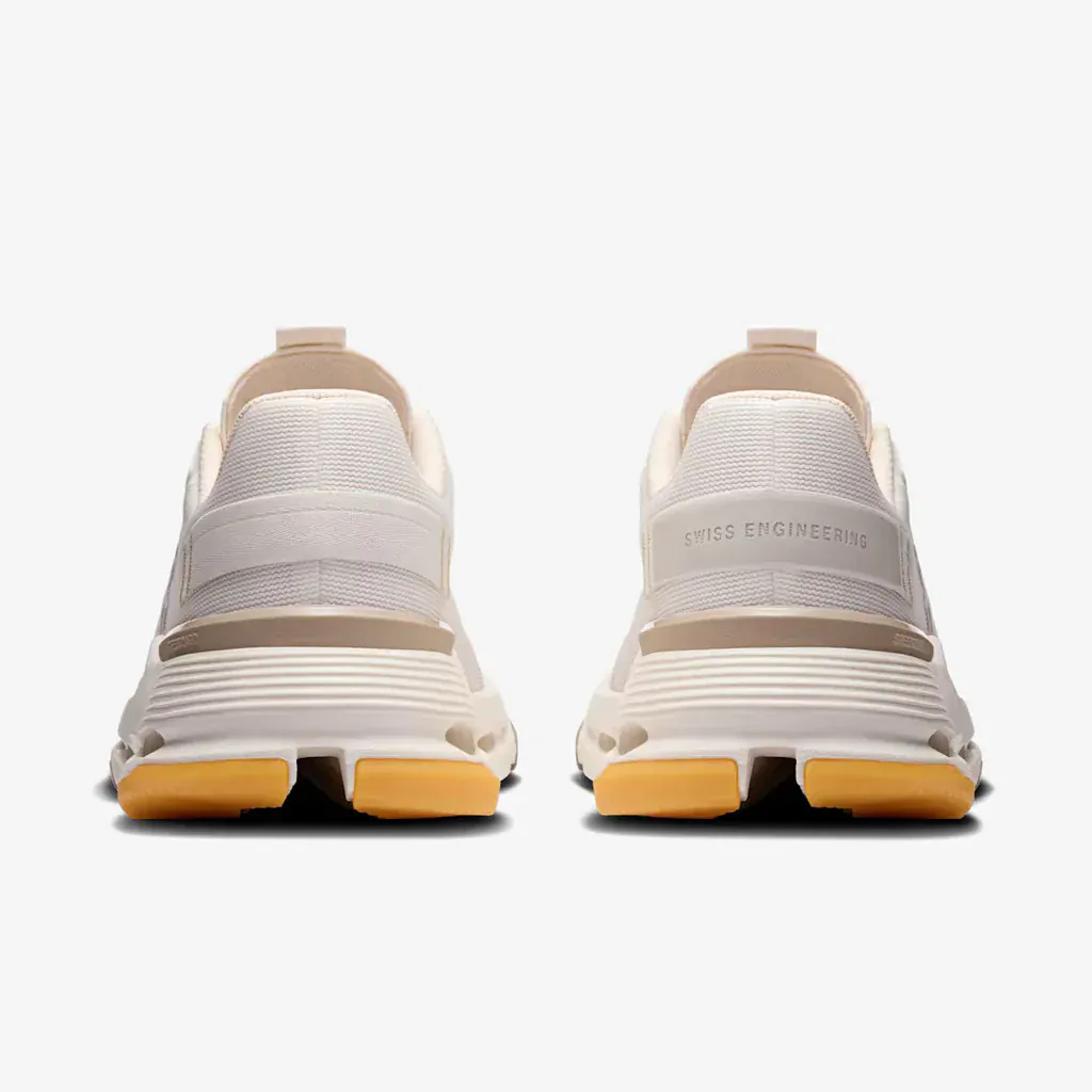 On Cloud Women's Cloudnova Form 2 Running Shoes- Ivory/ Desert - Image 5