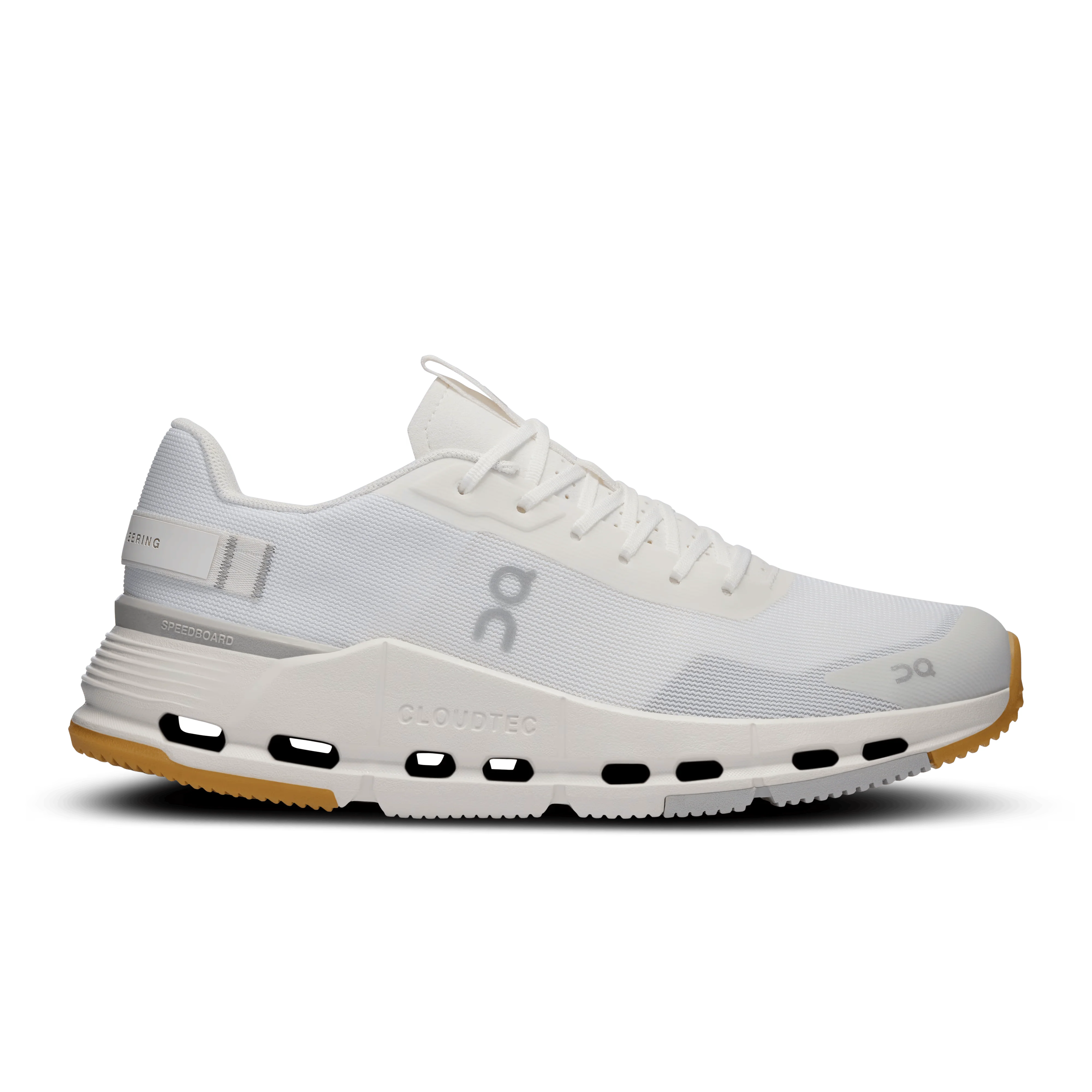 On Cloud Women's Cloudnova Form 2 Running Shoes- White/ Ivory