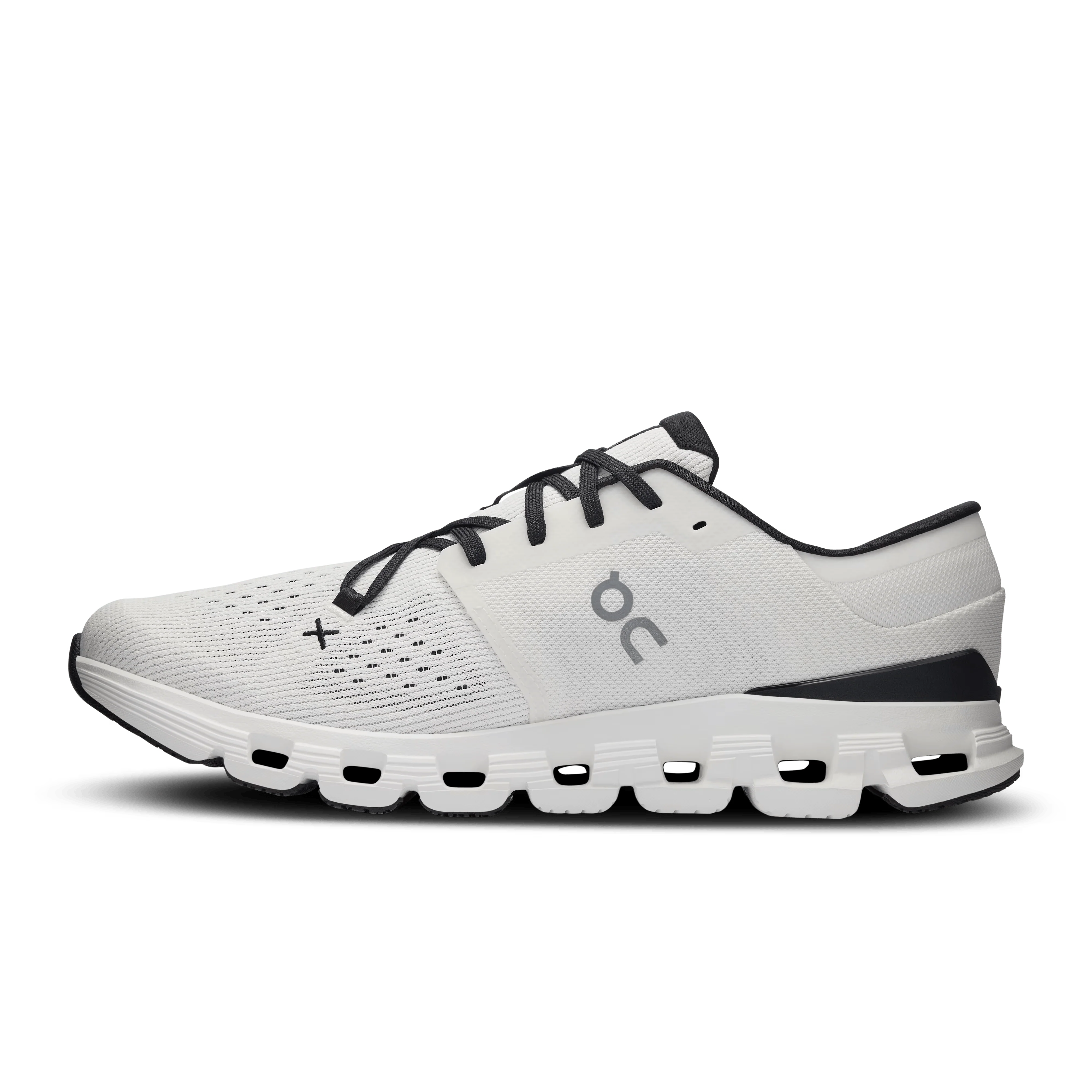 On Cloud Men's Cloud X4 Running Shoes- Ivory/Black - Image 3