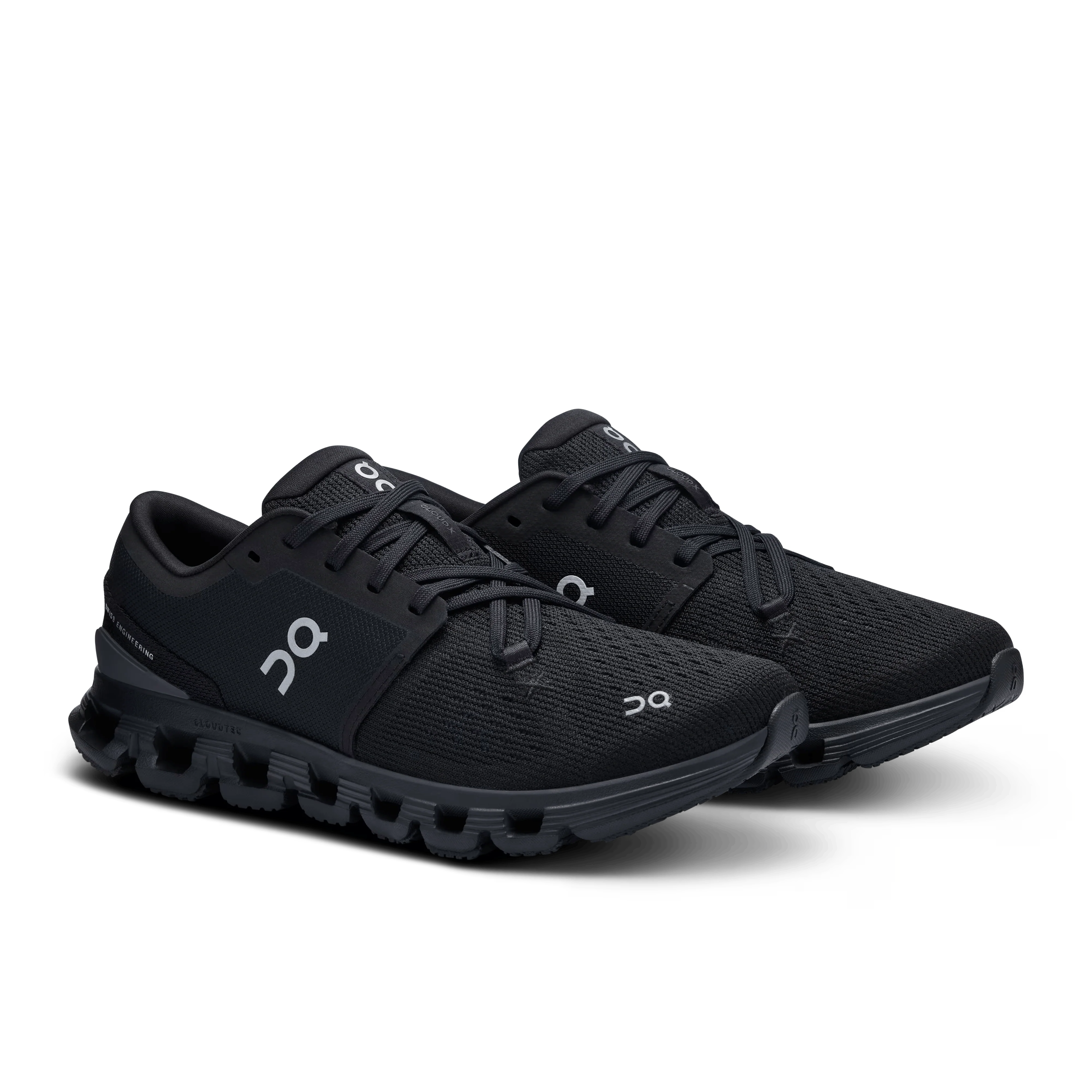 On Cloud Women's Cloud X4 Running Shoes- Black/Eclipse - Image 6