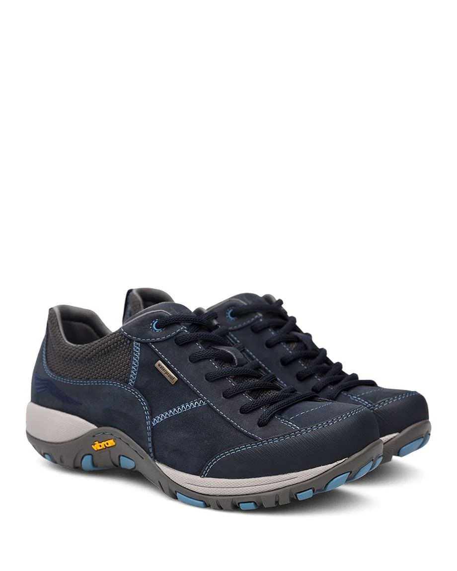 Dansko Women's Paisley Walking Shoes- Navy Milled Nubuck - Image 3