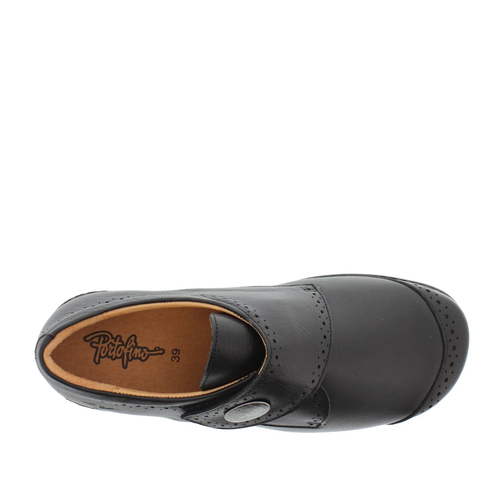 Portofino Women's Velcro Dress Shoes- Nero - Image 3