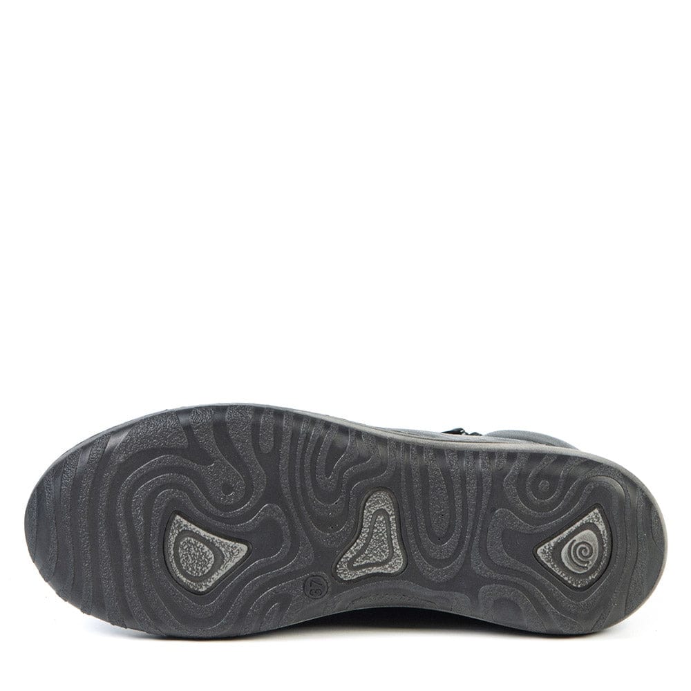 Portofino Women's Dual Zip Sneaker Boots- Nero - Image 4