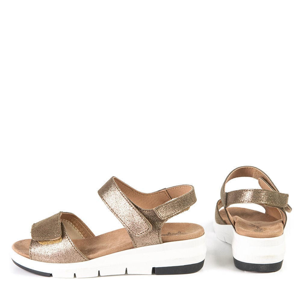 Portofino Women's Luciana Wedge Sandals- Forest - Image 4