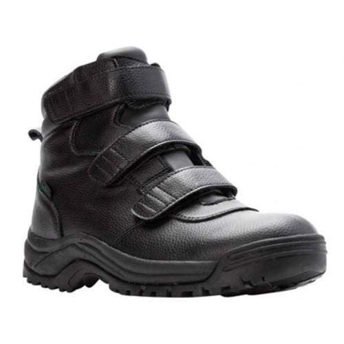 Propet Men's Cliff Walker Velcro Boots- Black - Image 2