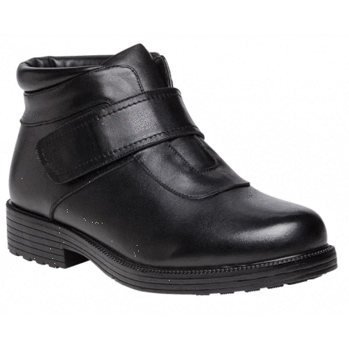 Propet Men's Tyler Velcro Boots- Black - Image 2