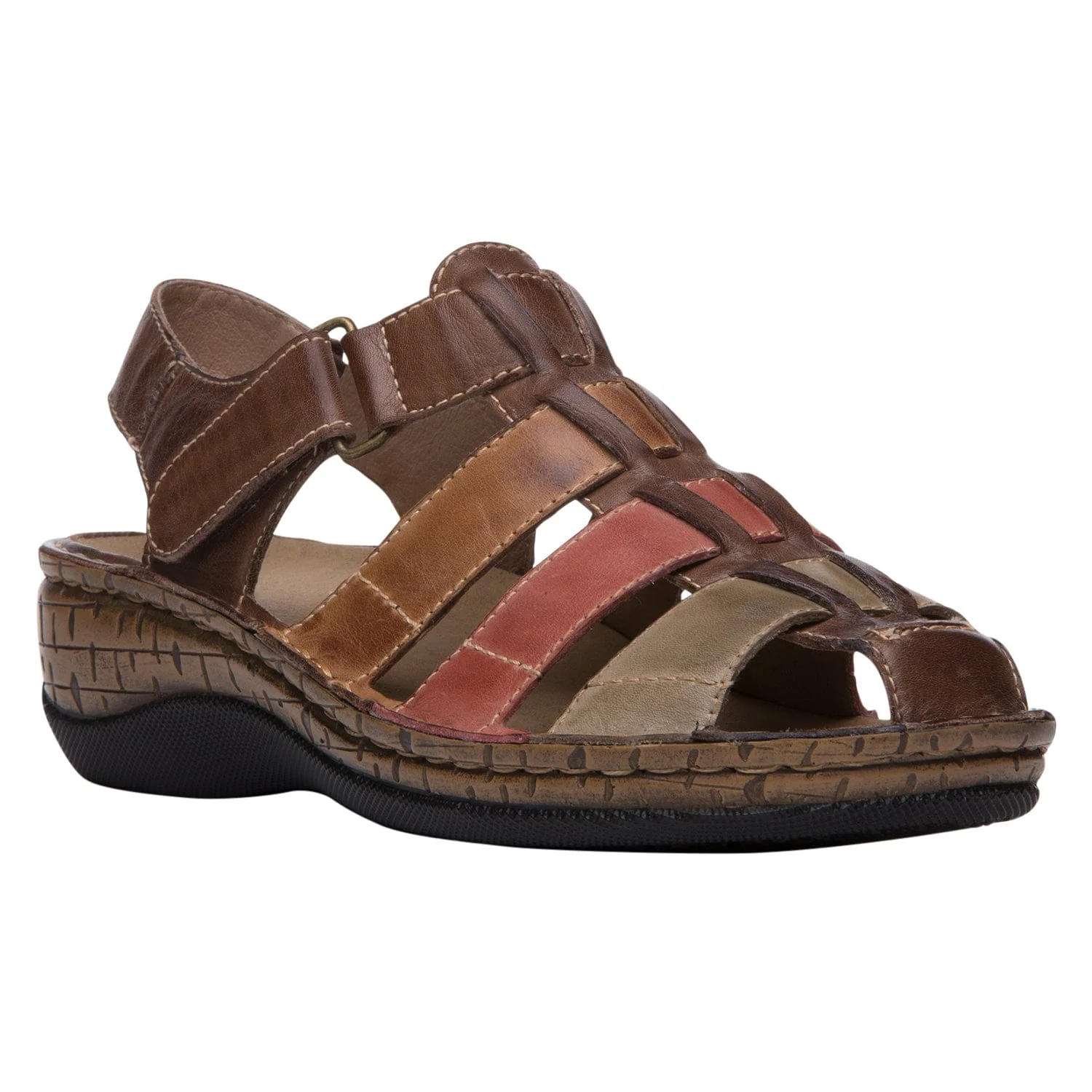 Propet Women's Jubilee Fisherman Sandals- Bark Multi - Image 2