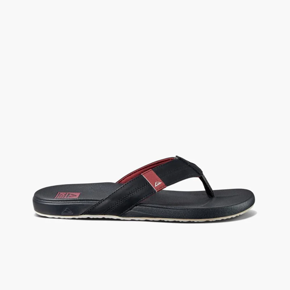 Reef Men's Cushion Phantom Flips- Red/ Raven