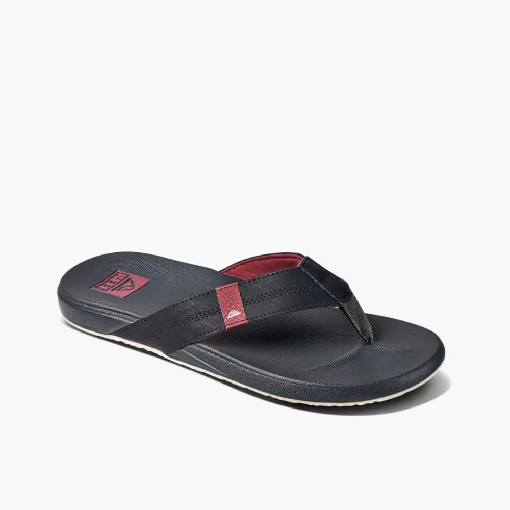 Reef Men's Cushion Phantom Flips- Red/ Raven - Image 2