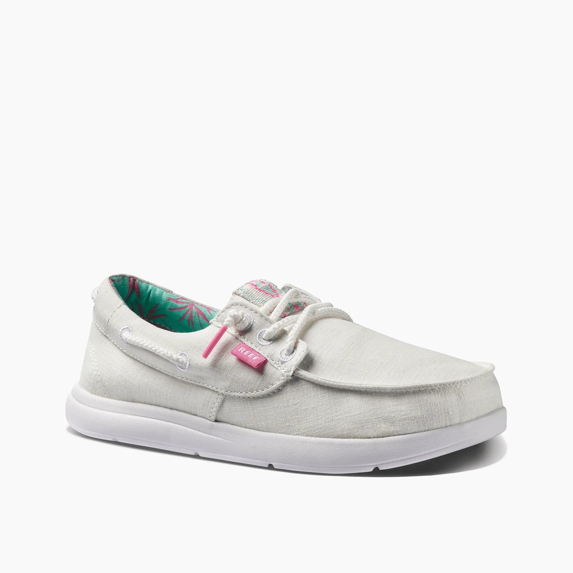 Reef Women's Cushion Coast Boat Shoes- White - Image 2