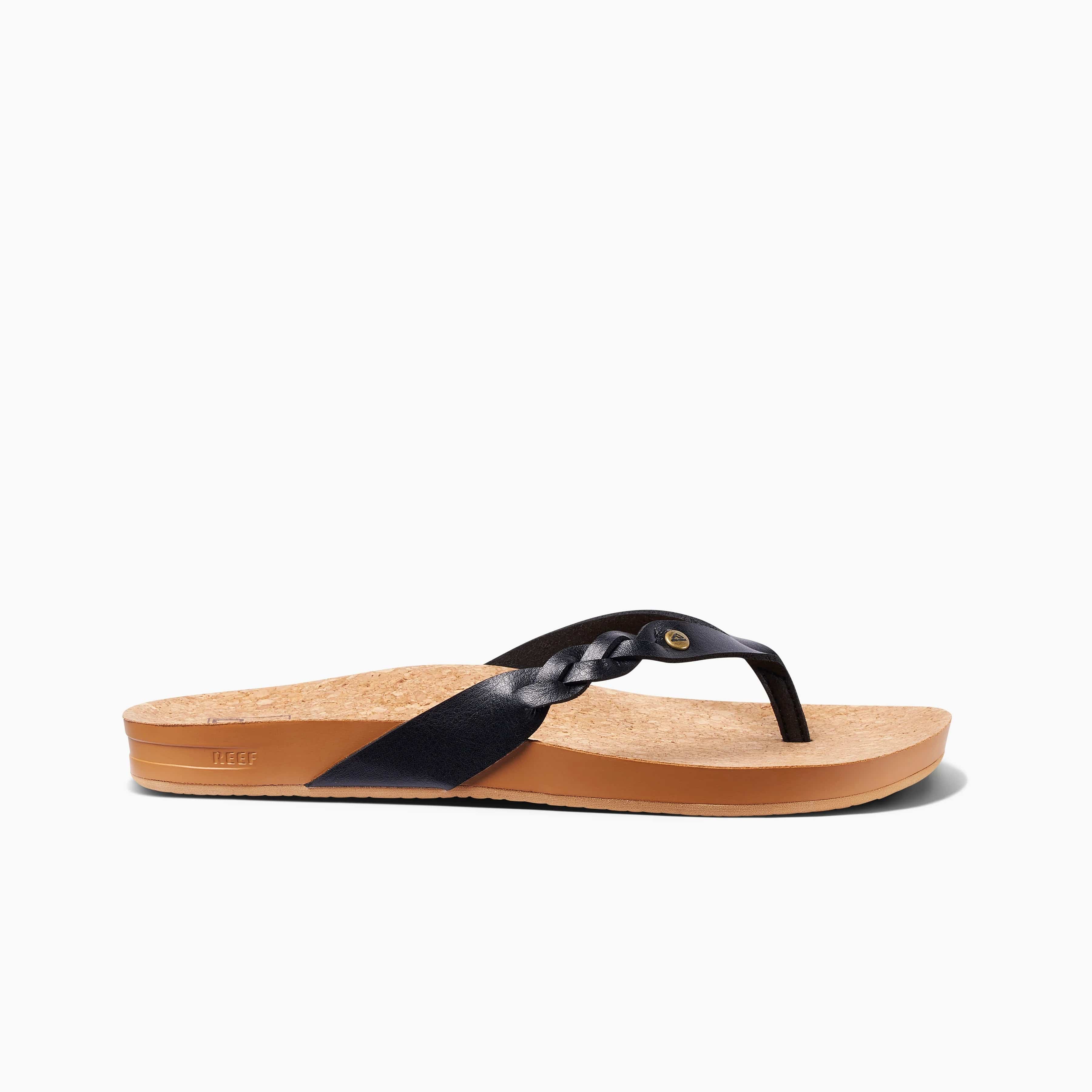 Reef Women's Cushion Court Twist Flips- Black
