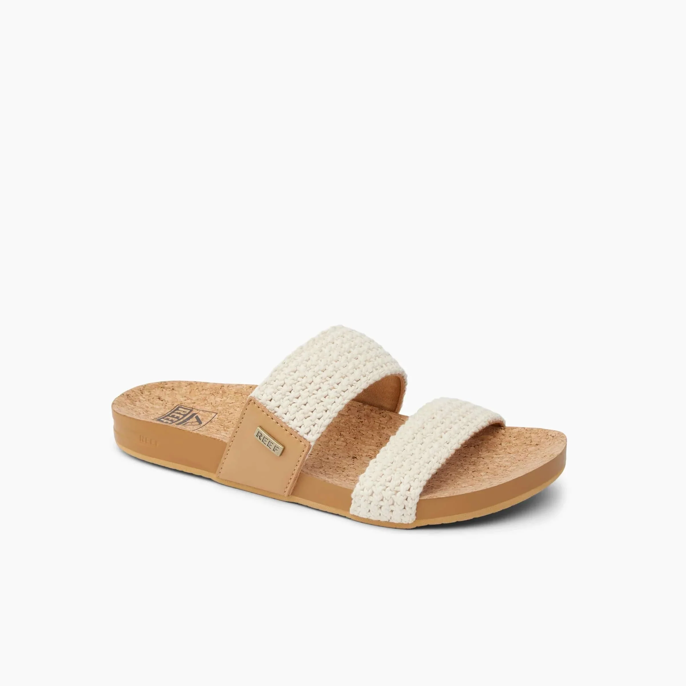 Reef Women's Cushion Vista Crochet Slides- Natural - Image 2