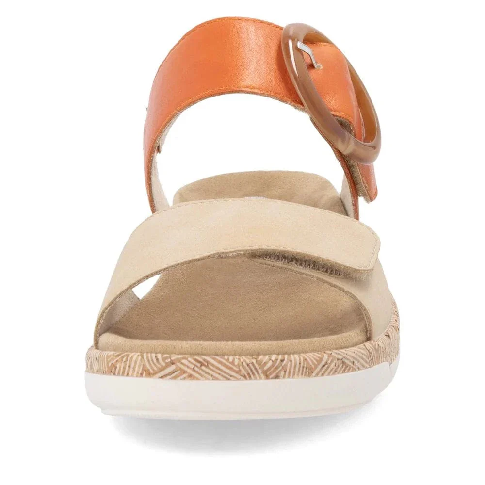 Remonte Women's R6853-39 Adjustable Sandals- Orange - Image 5