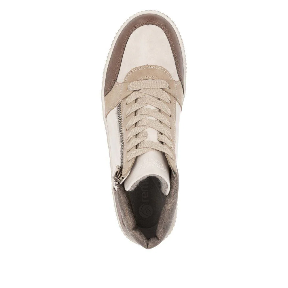 Remonte Women's D0778-60 Casual Ankle Boots- Beige Combi - Image 7