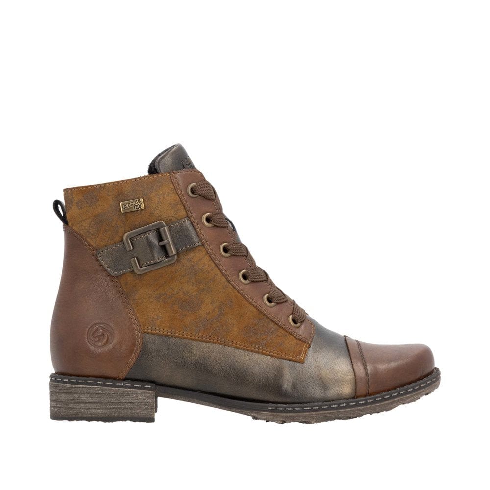 Remonte Women's D4381-24 Dress Ankle Boots- Brown Combi