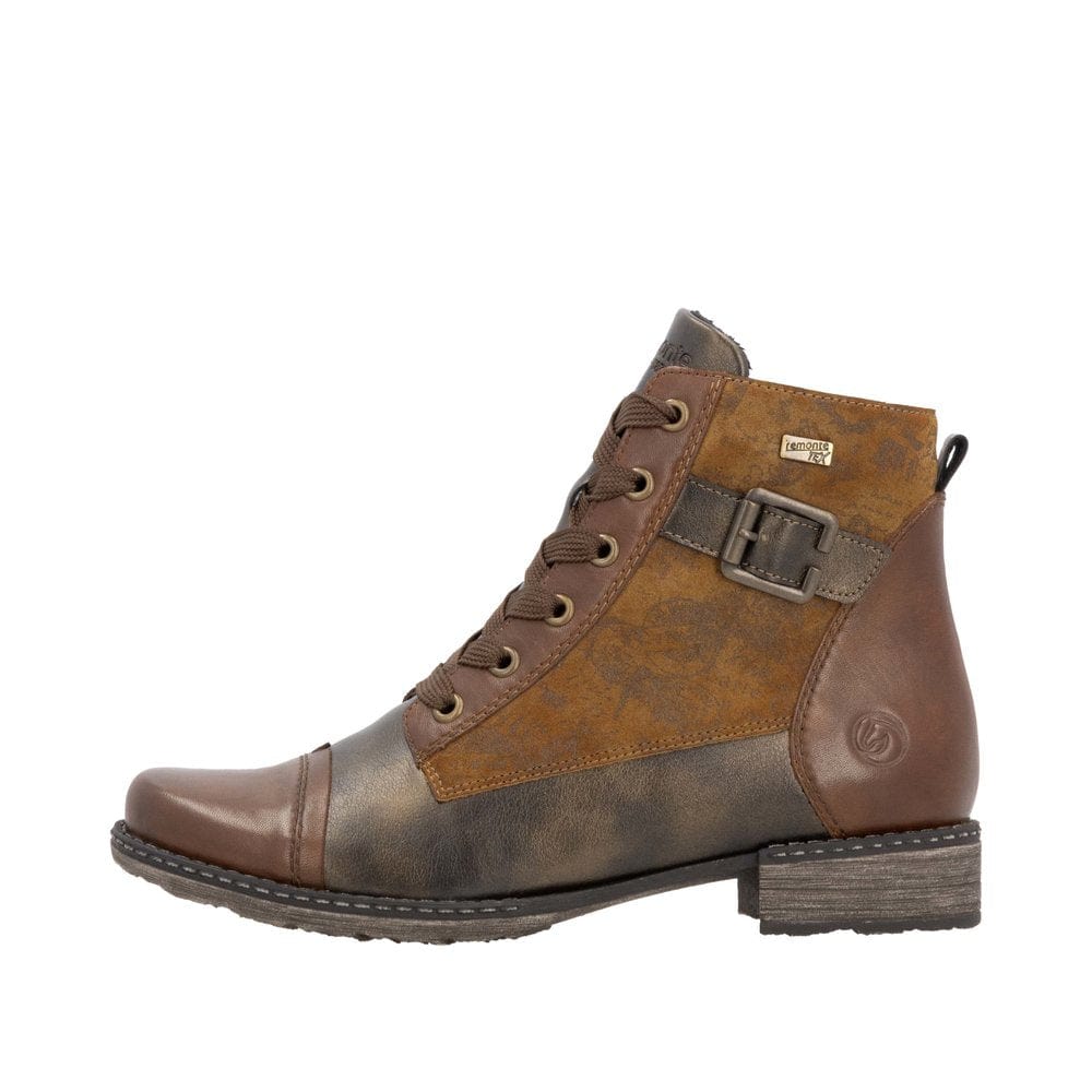 Remonte Women's D4381-24 Dress Ankle Boots- Brown Combi - Image 2