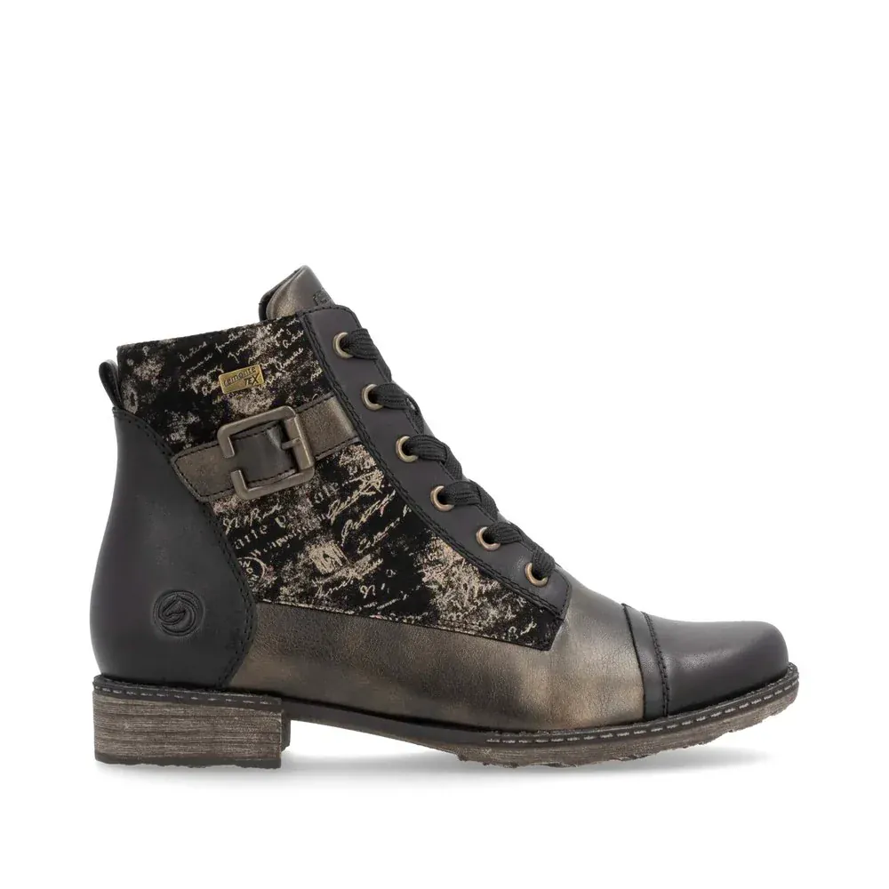 Remonte Women's D4381-03 Dress Ankle Boots- Black Combi