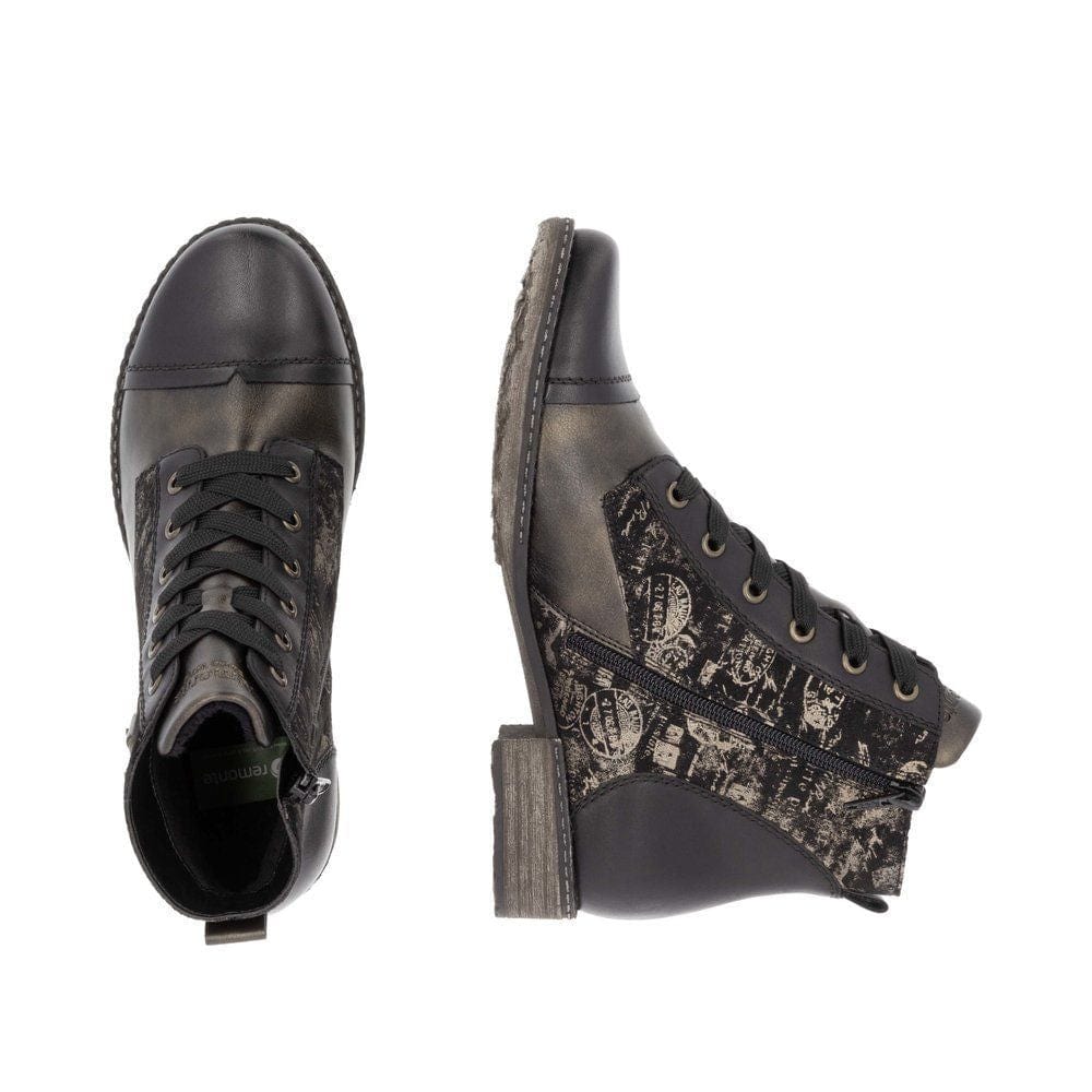 Remonte Women's D4381-03 Dress Ankle Boots- Black Combi - Image 3