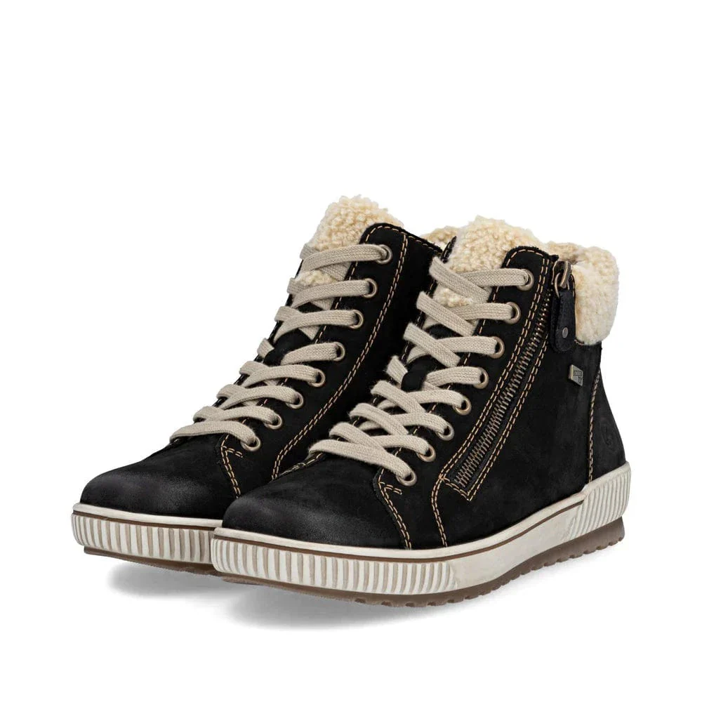 Remonte Women's D0770-03 Casual Ankle Boots- Black Combi - Image 4