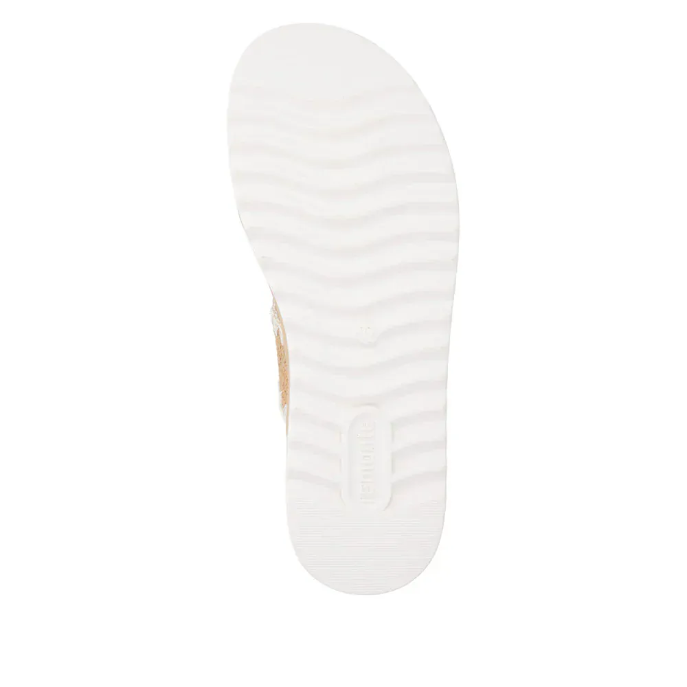 Remonte Women's D3P52-20 Lite N Soft Slip-on Sandals- Tan/ Cream - Image 8