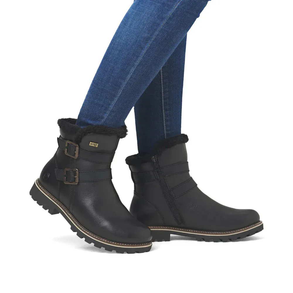 Remonte Women's D8484-00 Mid Winter Boots- Black - Image 11