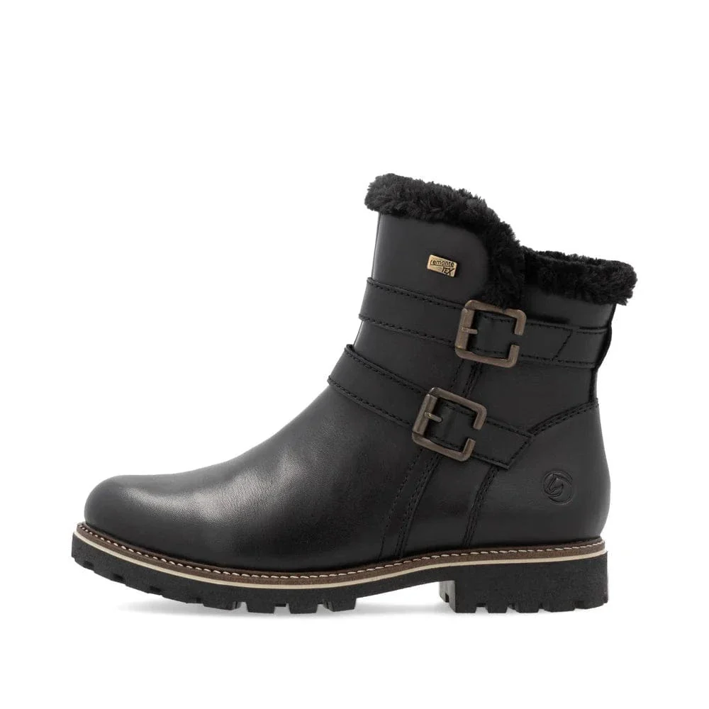 Remonte Women's D8484-00 Mid Winter Boots- Black - Image 2