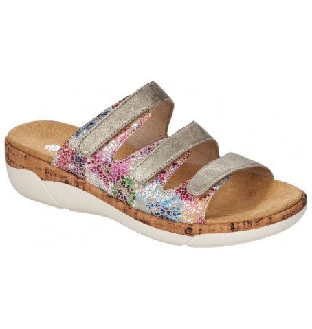 Remonte Women's R6851-90 Three Strap Sandals- Multicoloured - Image 2