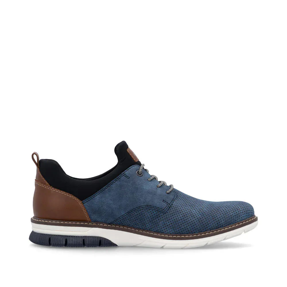 Rieker Men's 14450-14 Dress Walking Shoes- Blue - Image 3