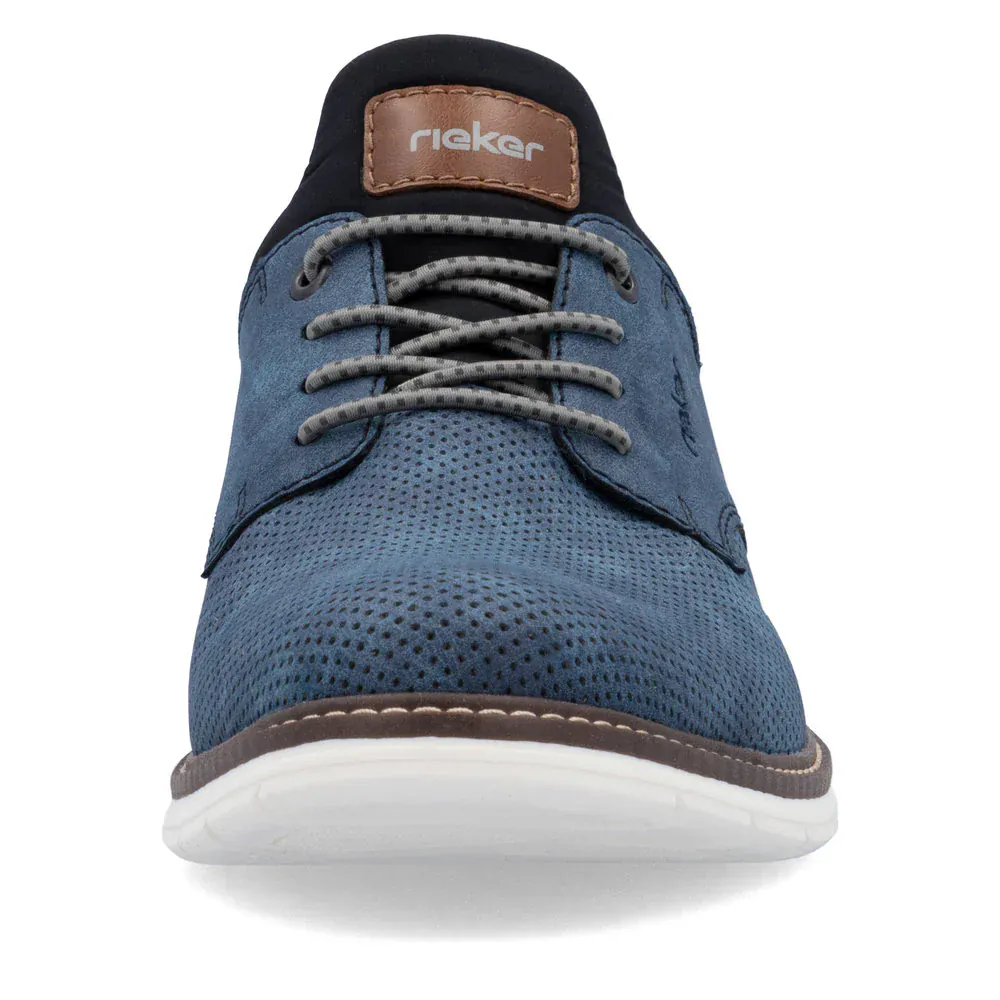 Rieker Men's 14450-14 Dress Walking Shoes- Blue - Image 5