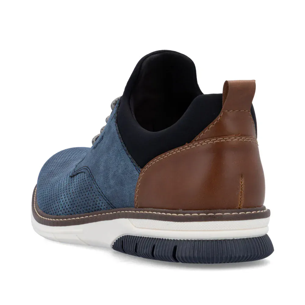 Rieker Men's 14450-14 Dress Walking Shoes- Blue - Image 7