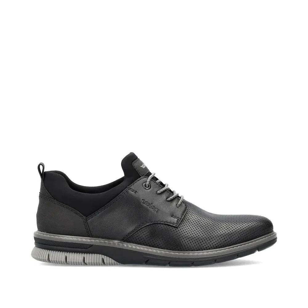 Rieker Men's 14450-00 Dress Walking Shoes- Black