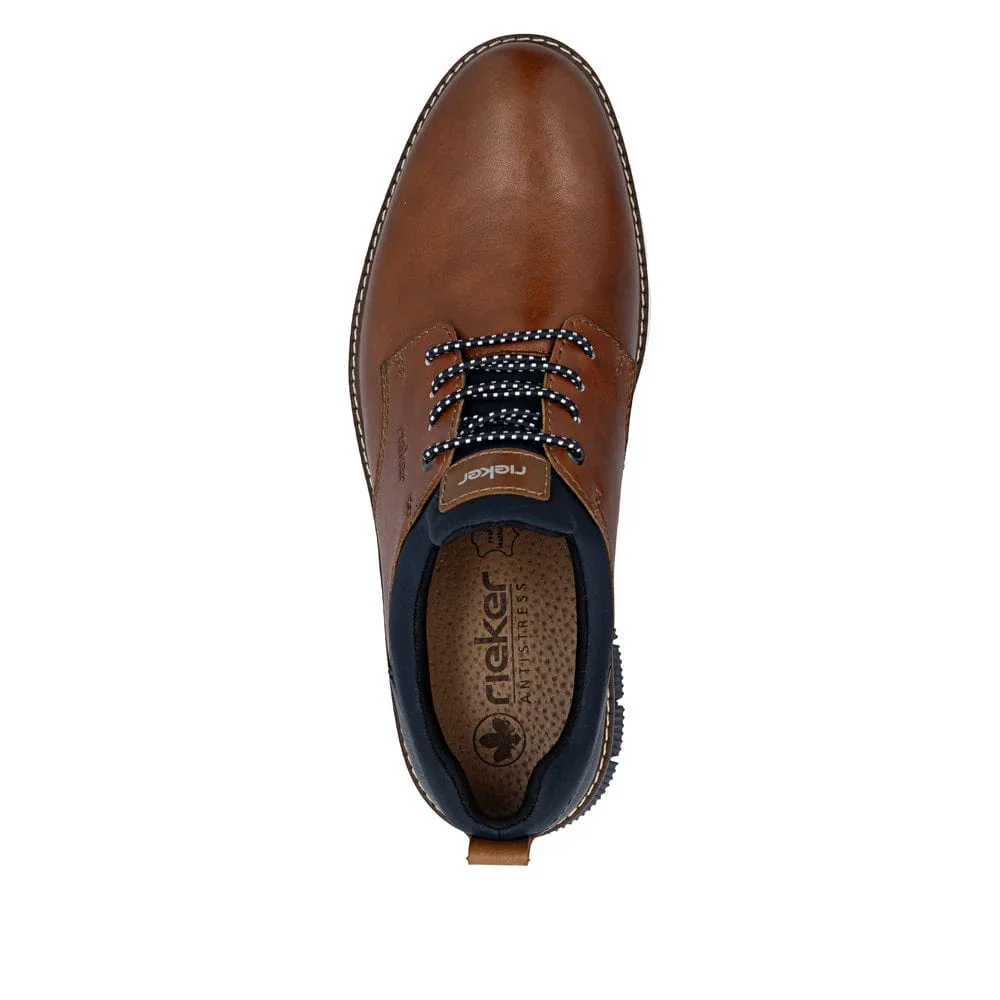 Rieker Men's 14454-22 Dress Sneakers- Brown - Image 4