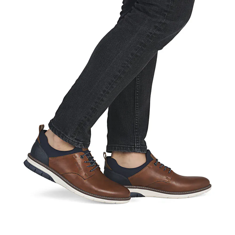 Rieker Men's 14454-22 Dress Sneakers- Brown - Image 9