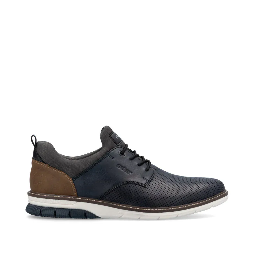 Rieker Men's 14450-15 Dress Walking Shoes-Navy
