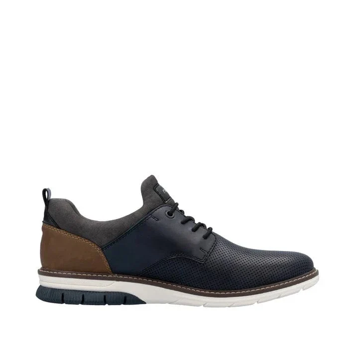 Rieker Men's 14450-15 Dress Walking Shoes-Navy - Image 2