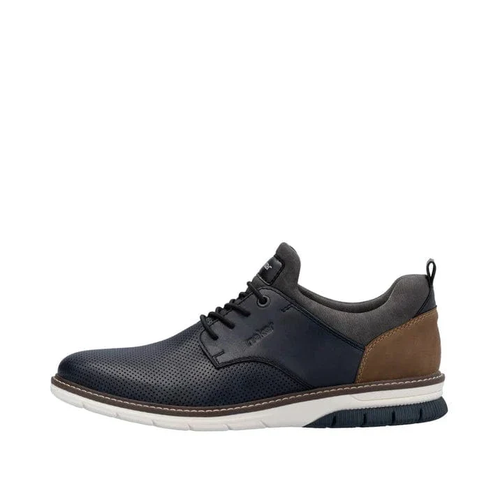 Rieker Men's 14450-15 Dress Walking Shoes-Navy - Image 5