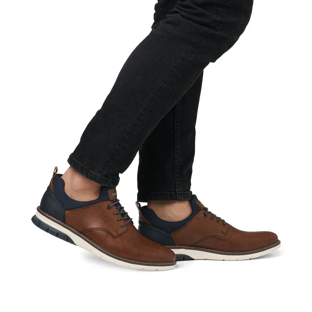 Rieker Men's 14450-22 Dress Walking Shoes- Brown - Image 10