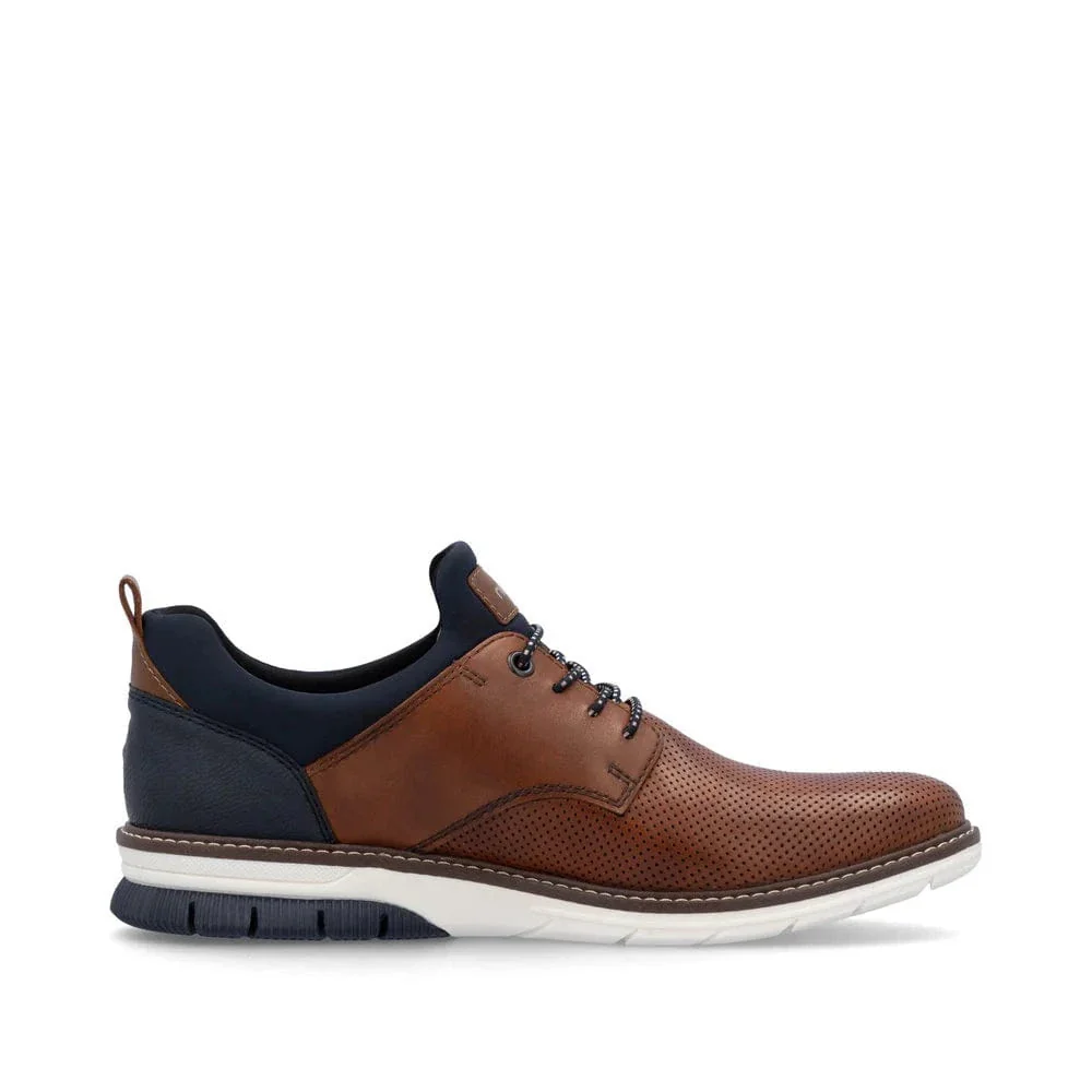 Rieker Men's 14450-22 Dress Walking Shoes- Brown - Image 3