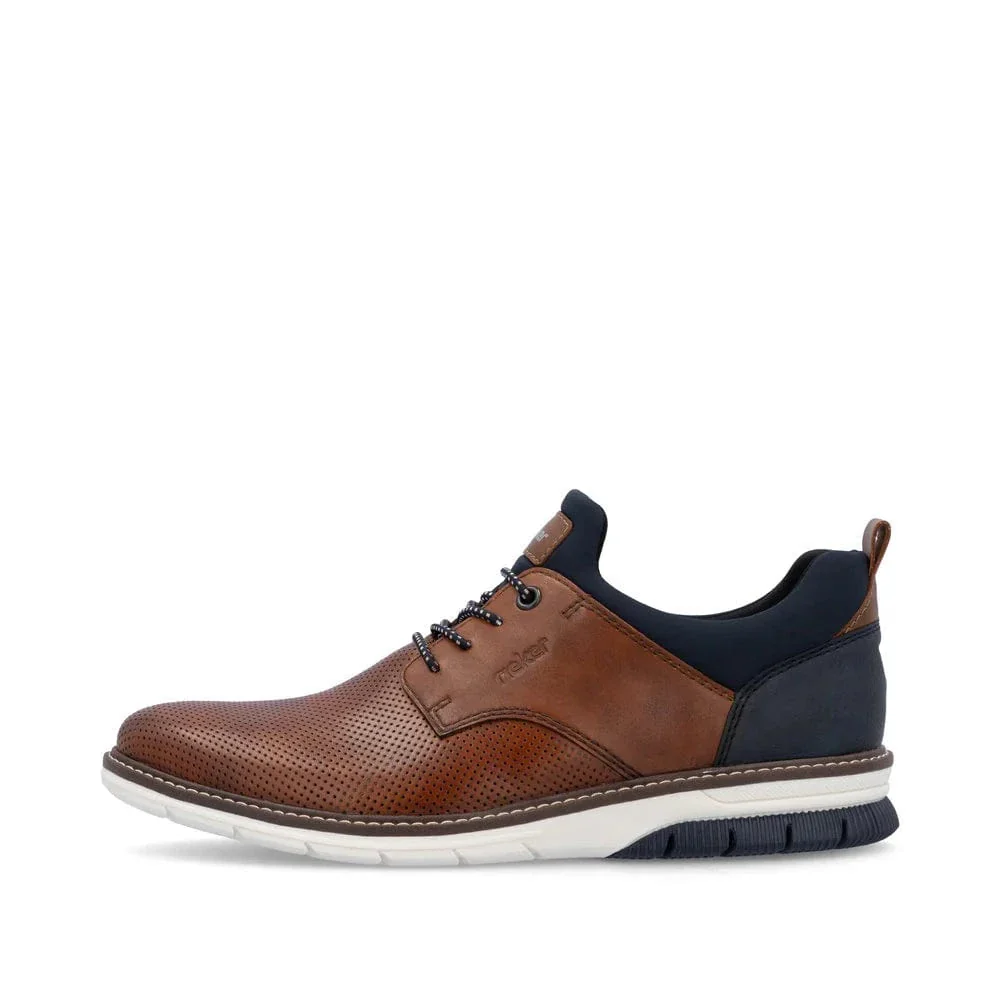 Rieker Men's 14450-22 Dress Walking Shoes- Brown - Image 5