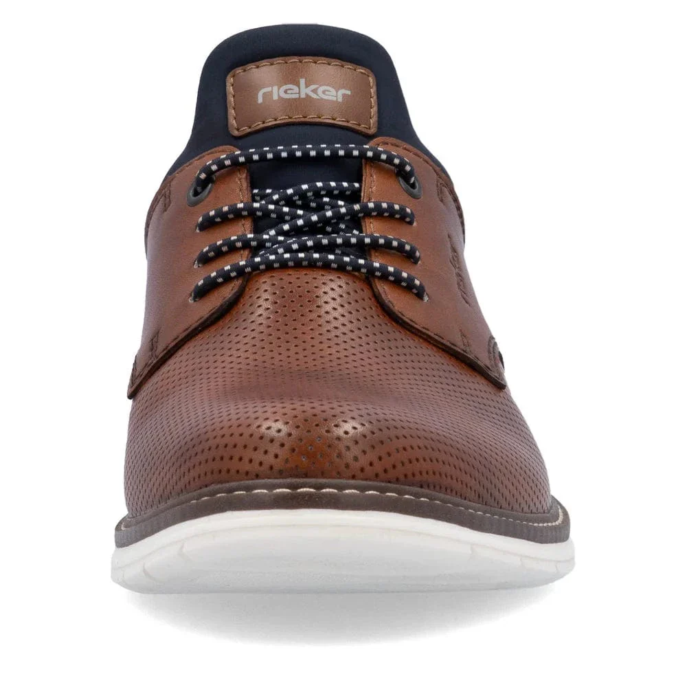 Rieker Men's 14450-22 Dress Walking Shoes- Brown - Image 7