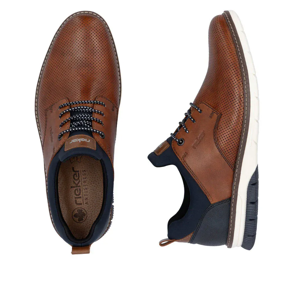 Rieker Men's 14450-22 Dress Walking Shoes- Brown - Image 9