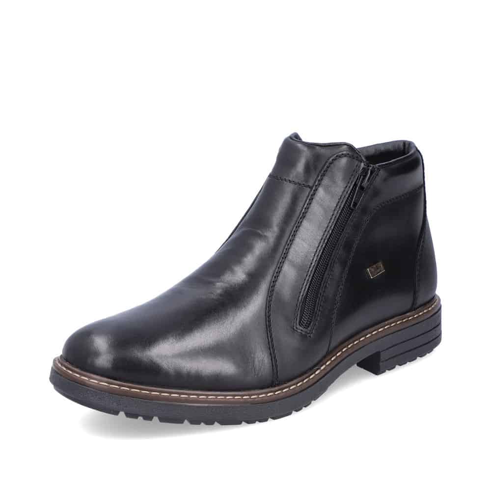 Rieker Men's 33160-00 Dual Zip Dress Boots- Black - Image 2