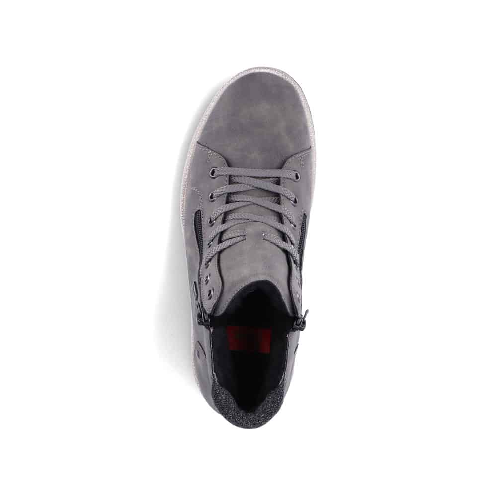 Rieker Men's 30721-45 High Top Sneaker Boots- Grey - Image 7